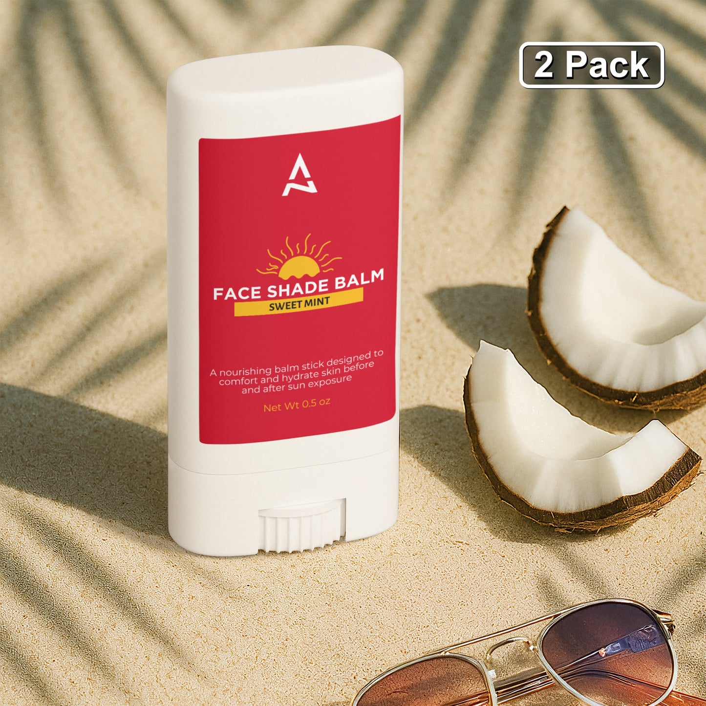 Face Shade Balm Nourishing Sun-Support, 2 Pack