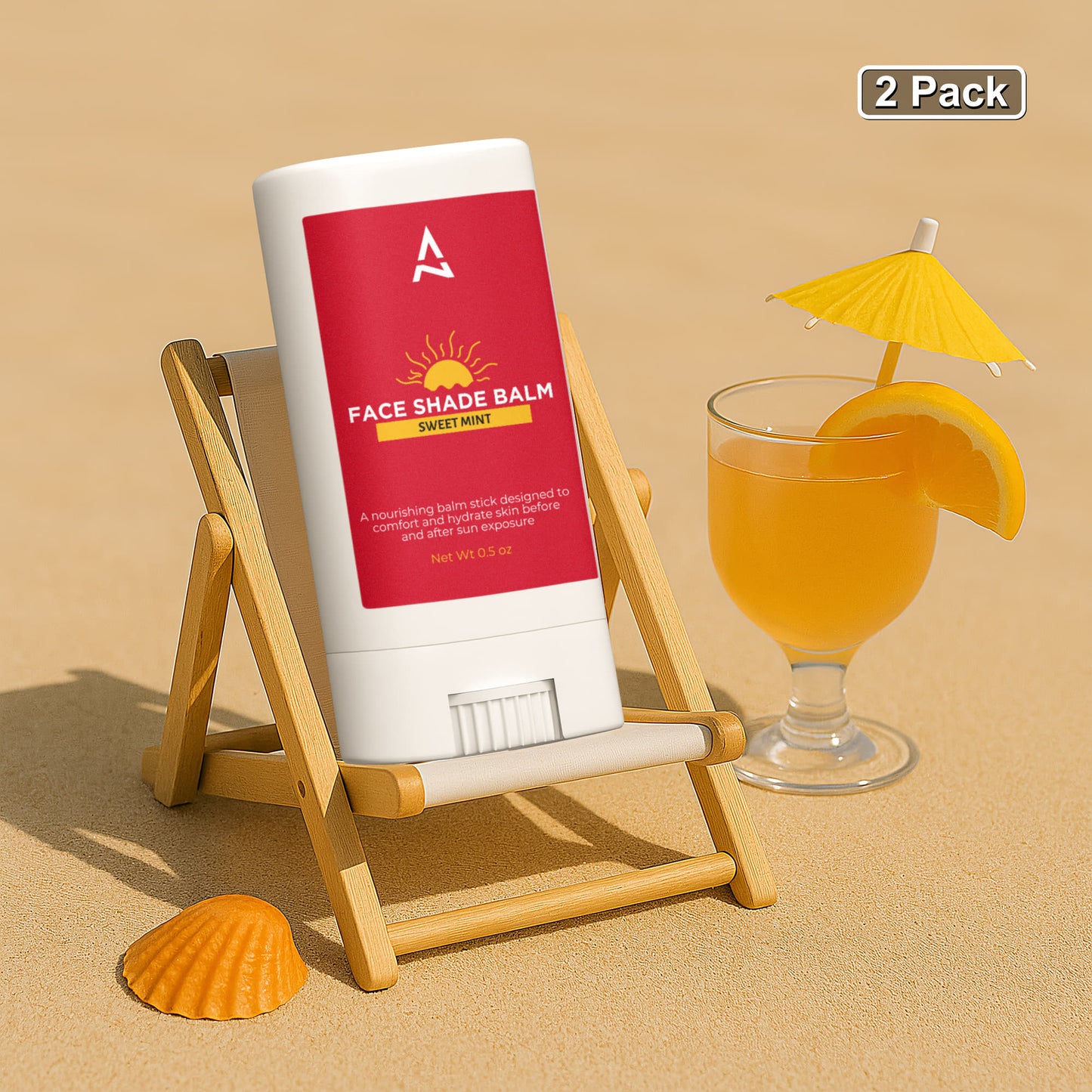 Face Shade Balm Nourishing Sun-Support, 2 Pack