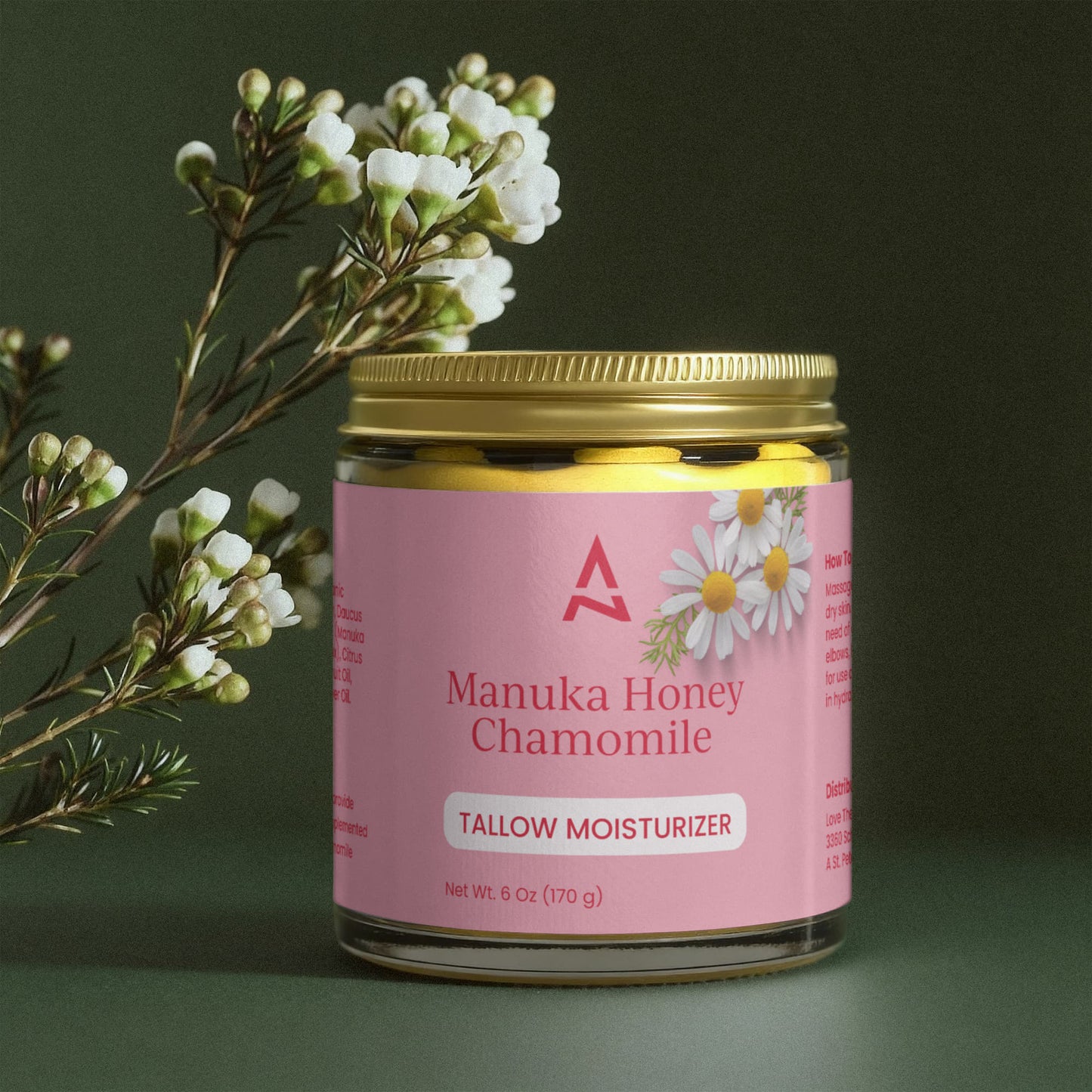 Honey Calm Tallow Moisturizer – Natural Skin Repair with Manuka Honey & Chamomile