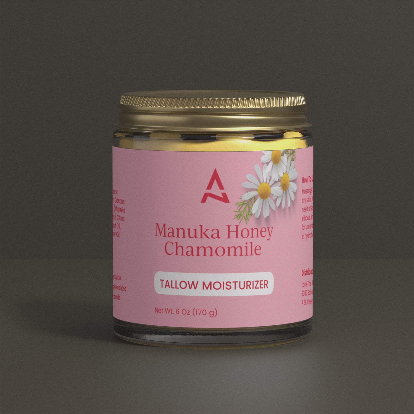 Honey Calm Tallow Moisturizer – Natural Skin Repair with Manuka Honey & Chamomile