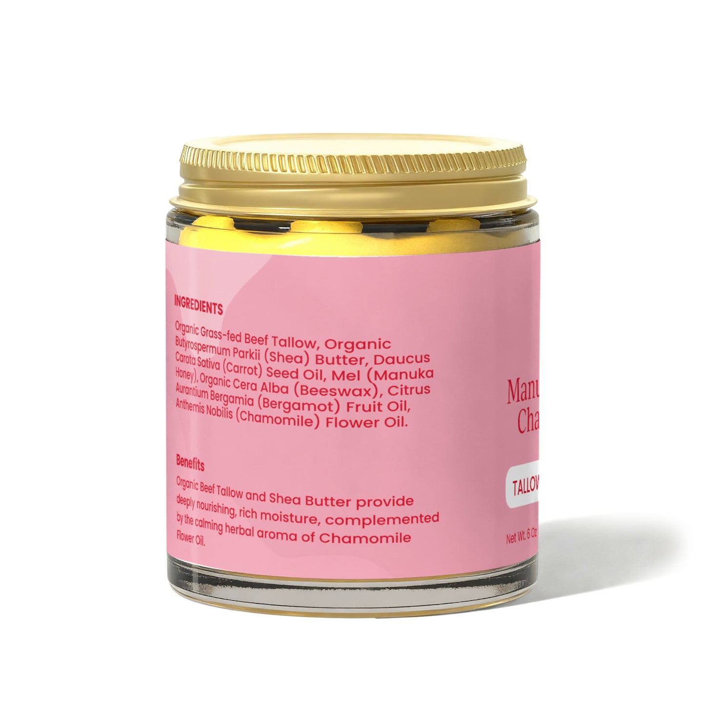 Honey Calm Tallow Moisturizer – Natural Skin Repair with Manuka Honey & Chamomile