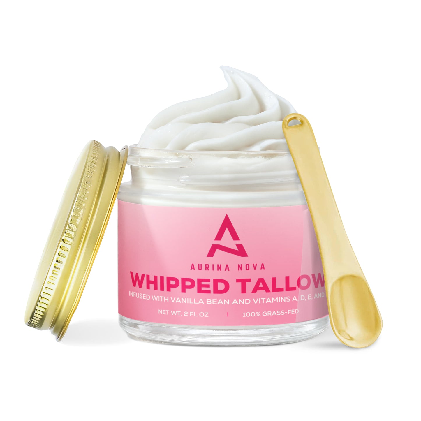 Whipped Grass-Fed Tallow Balm with Vanilla Bean