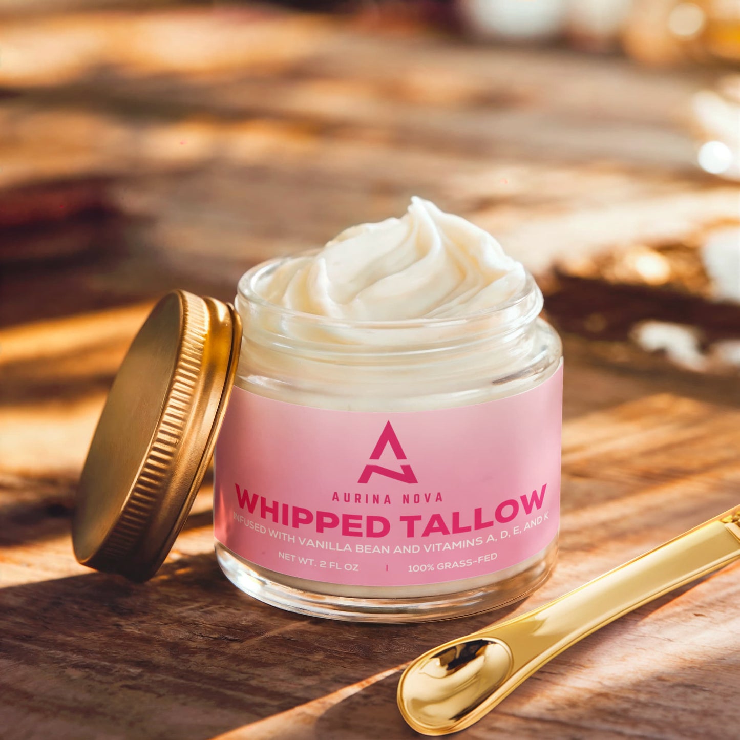 Whipped Grass-Fed Tallow Balm with Vanilla Bean