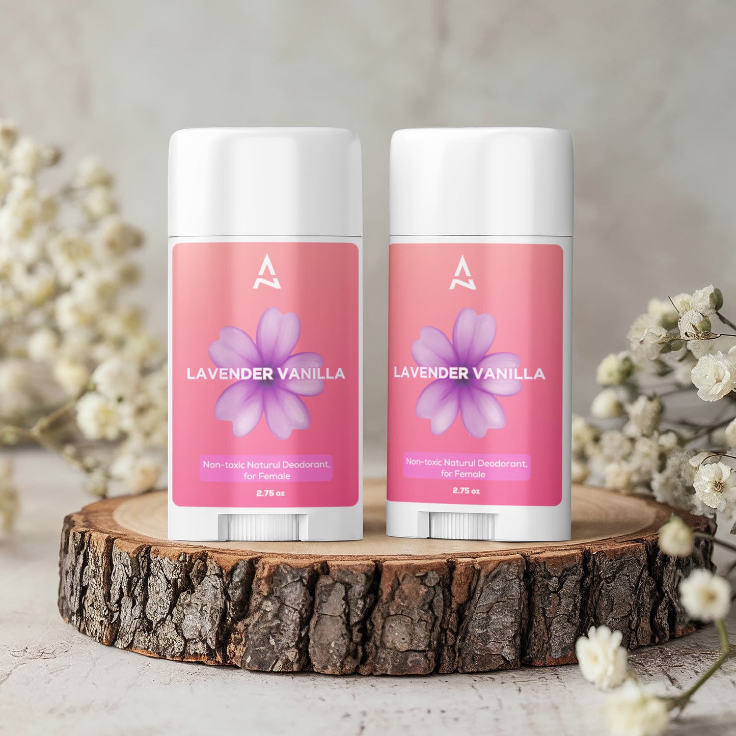 Lavender Vanilla Deodorant for Women, 2 Pack