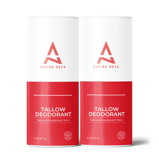 Natural Tallow Deodorant Stick, Pack of 2