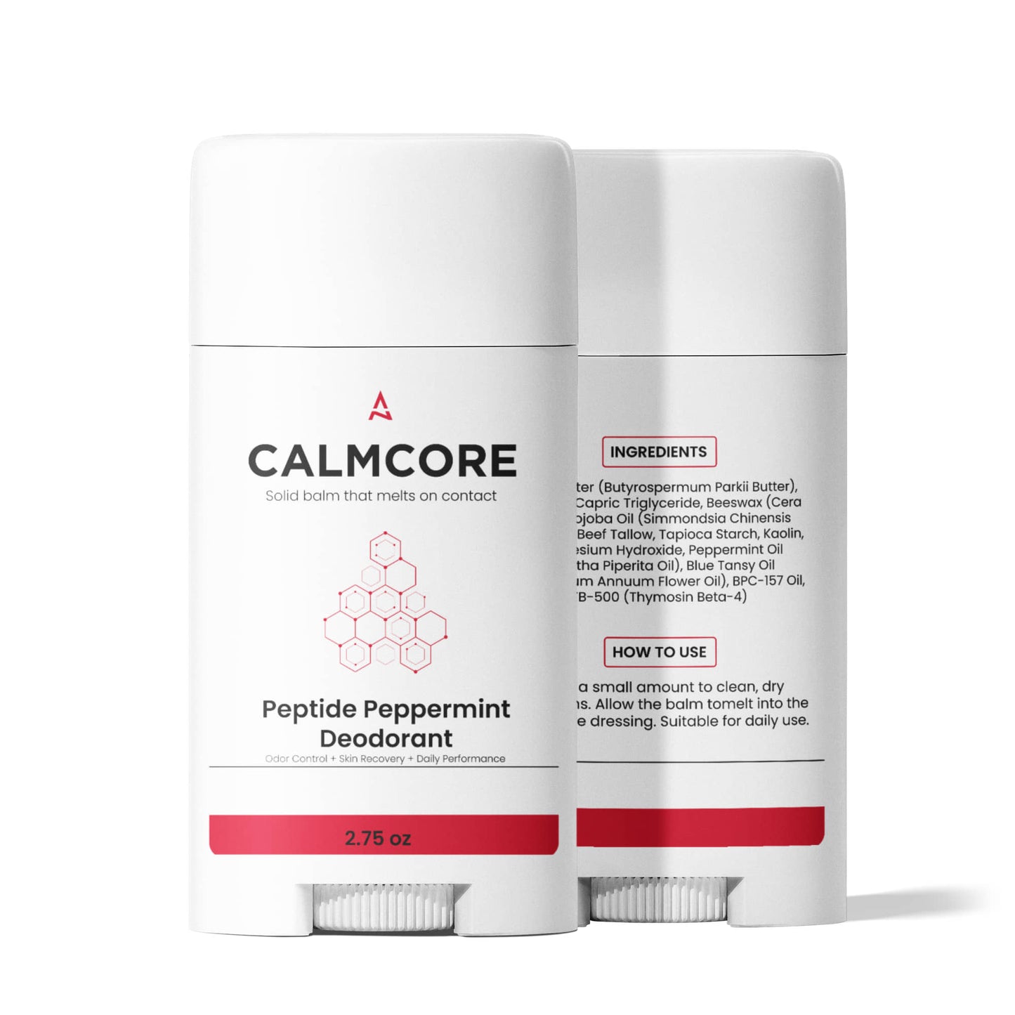 2 Pack CALMCORE Peptide Deodorant
